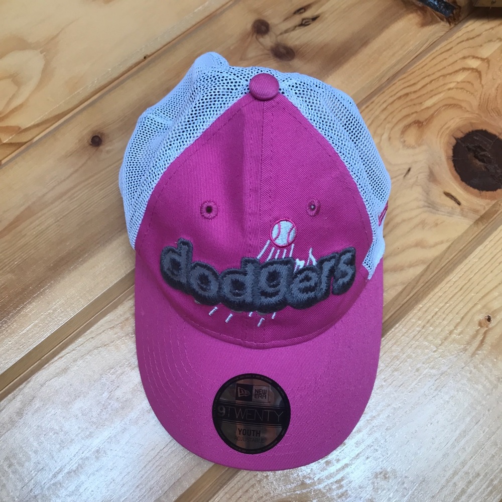 Like New Pink LA Dodgers Youth Hat - New Era